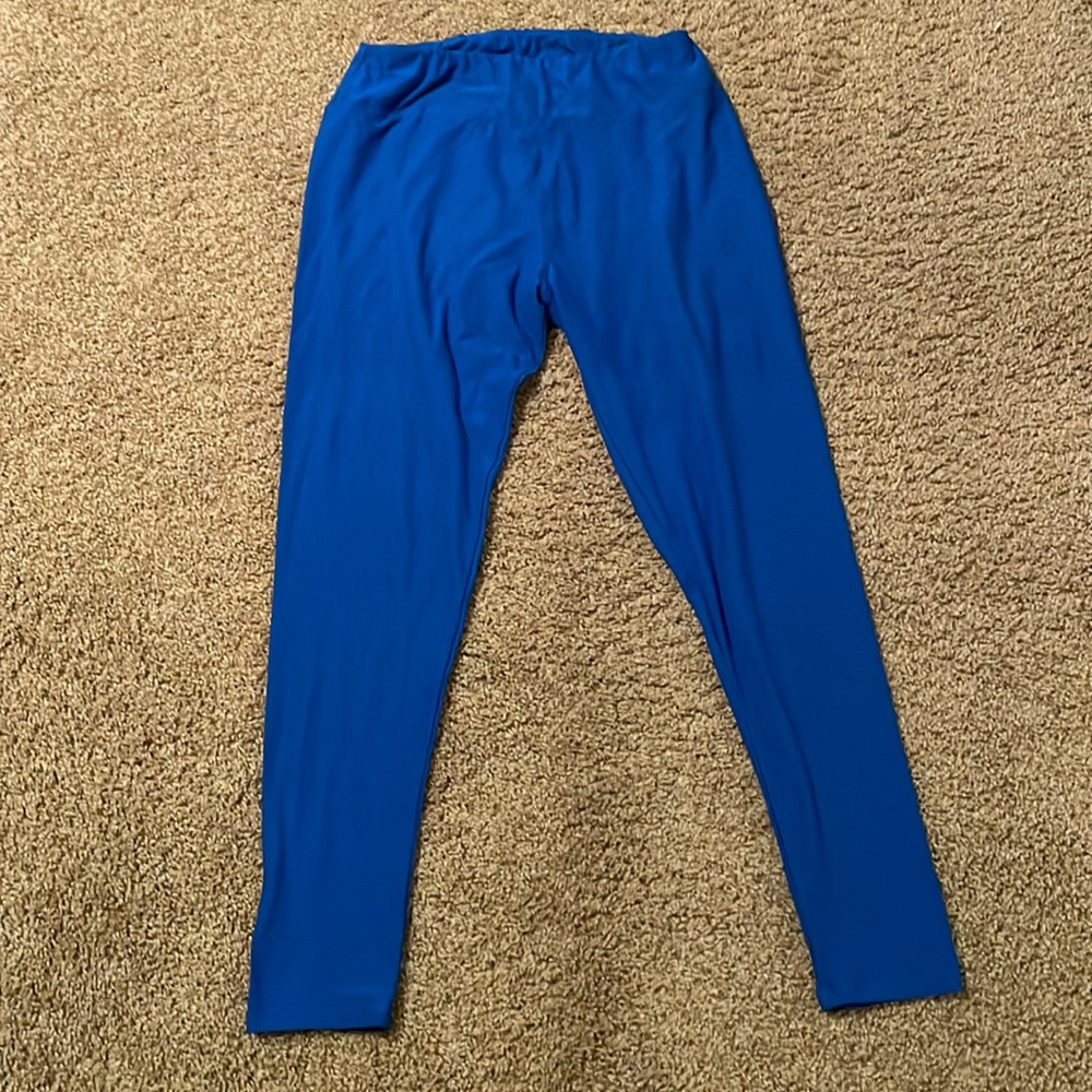 Lularoe buttery, soft leggings, royal blue large